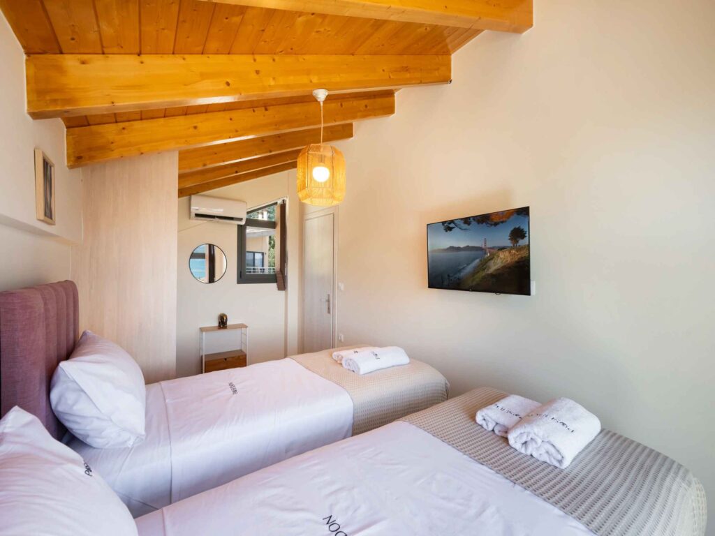 Twin Bedroom at Poseidon Maisonette